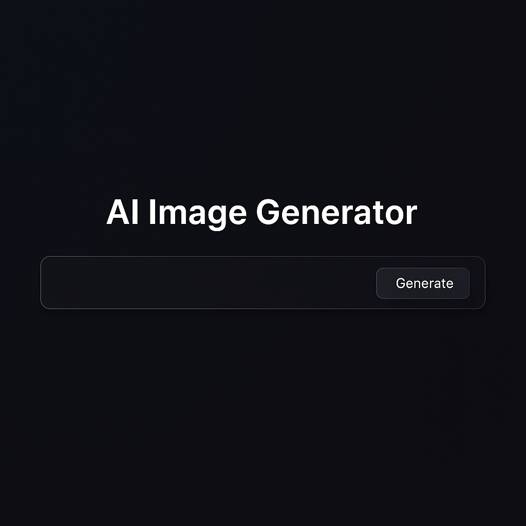 AI Image Generator interface preview